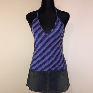 Express: Deep V-Neck Halter Top